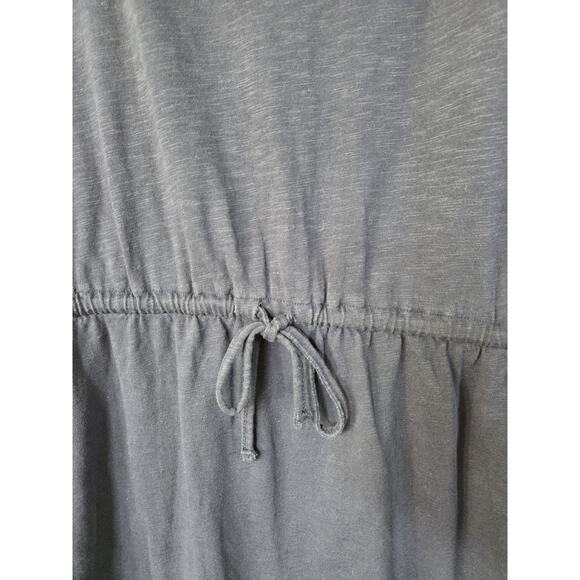 Boden Navy Blue Sleeveless Cotton Knee Length Drop Waist Tie Dress Size 10L Long - Picture 3 of 11